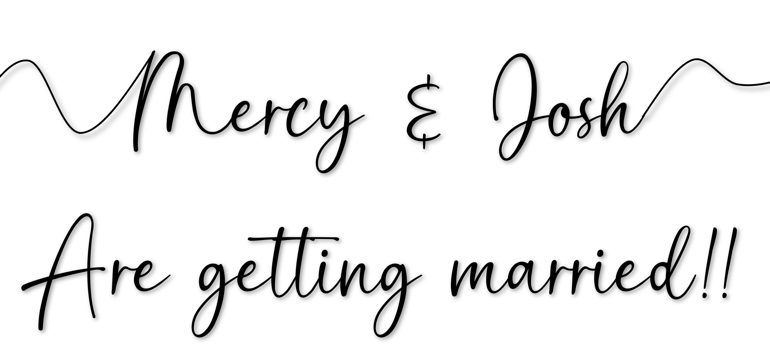 Mercy and Josh Wedding Banner